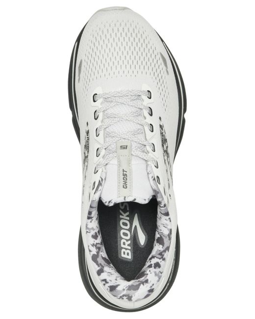 Brooks White Ghost 15 Running Sneakers From Finish Line