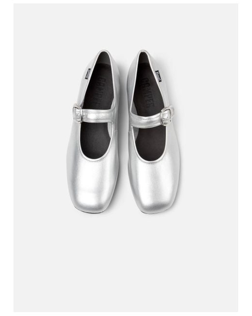 Camper White Casi Myra Leather Mary Jane