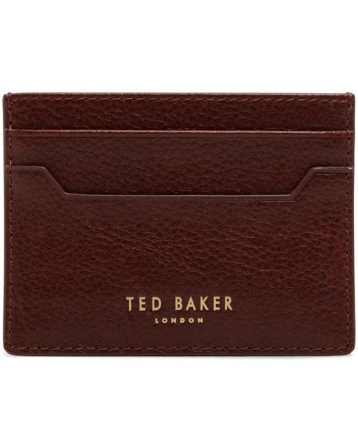 Ted Baker Brown Pebble Leather Wallet