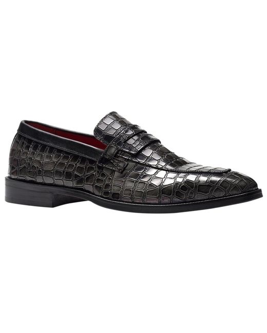 Men’s Carlos by Carlos Santana Black Loafers with Woven Texture Shop Men main image 2