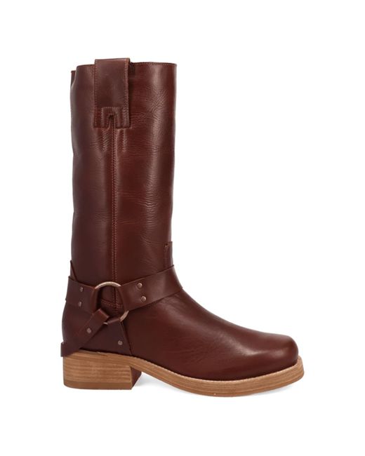 Dingo Brown Rip Leather Boot for men