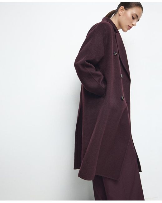 Mango Blue Handmade Oversized Wool Coat