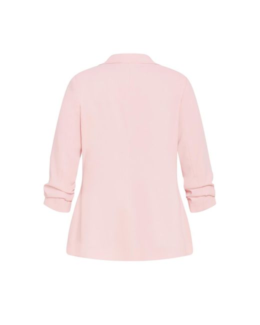 City Chic Pink Plus Size Abbie Blazer
