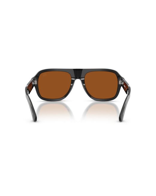 Burberry Brown Pilot Sunglasses for men