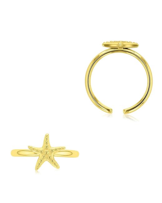 Roxy Metallic Waterproof Yellow Starfish Toe Ring