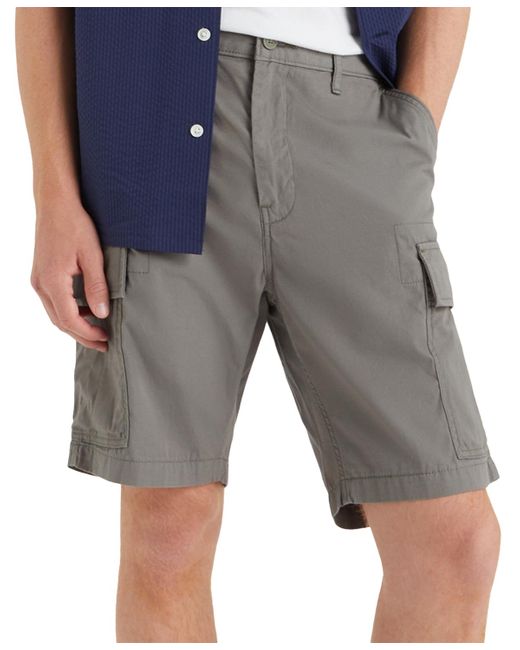 Levi's Gray Carrier Loose-fit 9.5" Stretch Cargo Shorts for men