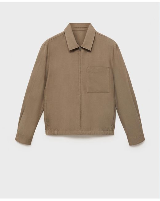 Mango Natural Pockets Lyocell Jacket for men
