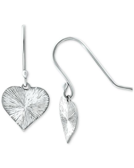 Giani Bernini Metallic Radiant Heart Drop Earrings, Created For Macy's