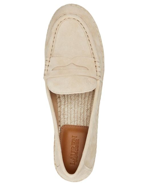 Ralph Lauren Natural Luize Espadrille Loafer Flats