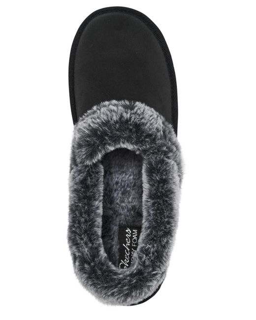 Skechers Cozy Up Clog Slippers From Finish Line in Black Lyst