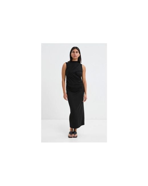 MARCELLA Black Huron Dress