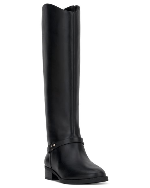 On 34th Black Firesse Knee High Riding Boots