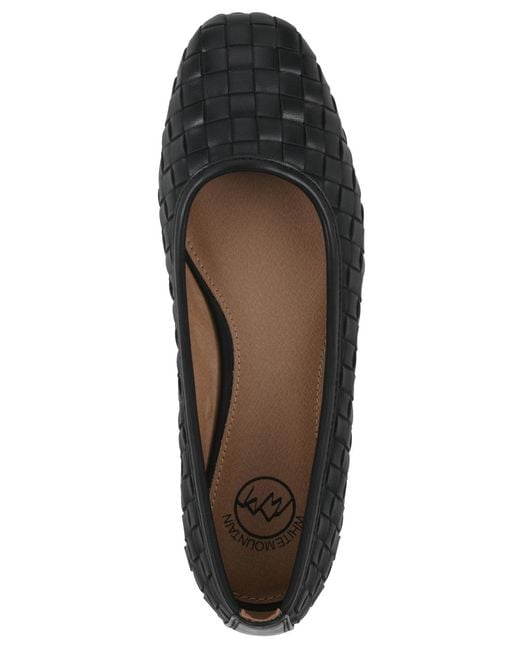 White Mountain Black Boccie Ballet Flat