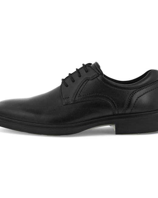 Ecco Black Helsinki 2.0 Plain Toe Derby Shoe for men