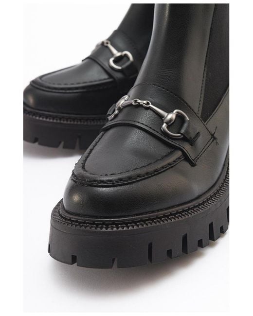 Prologue Shoes Black Vesper Buckled Chelsea Boot ()