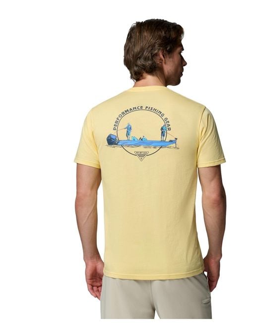 Columbia Green Pfg Tadel Graphic T-shirt for men