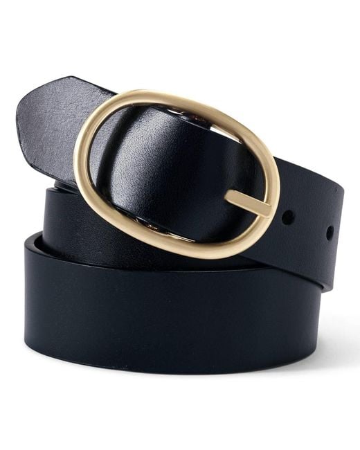 Lands' End Blue Plus Size Reversible Belt