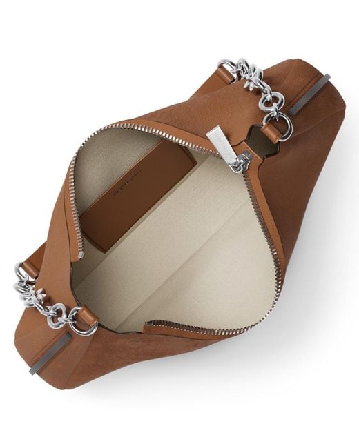 Michael Kors Brown Michael Nolita Small Chain Pouchette Bag