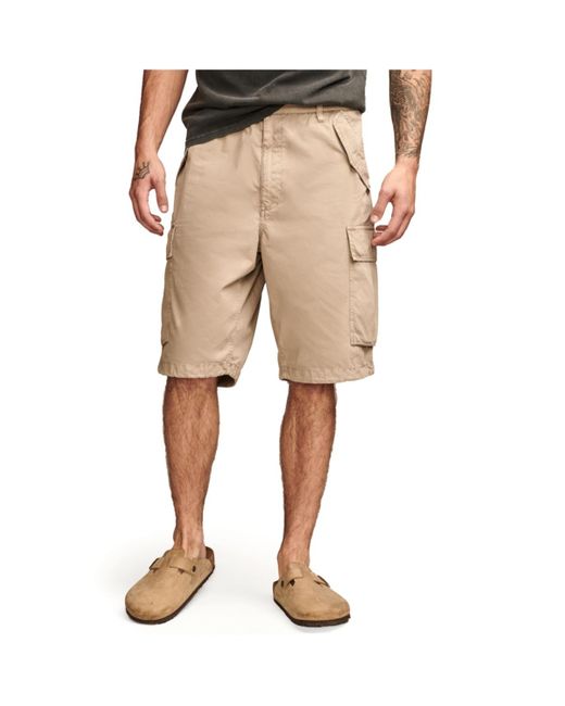 Lucky Brand Natural Parachute Cargo Shorts for men