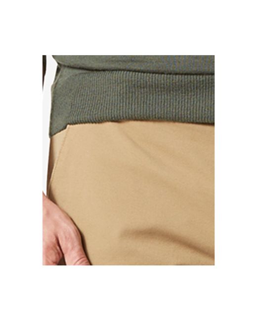 men's workday smart 360 flex straight fit khaki stretch pants