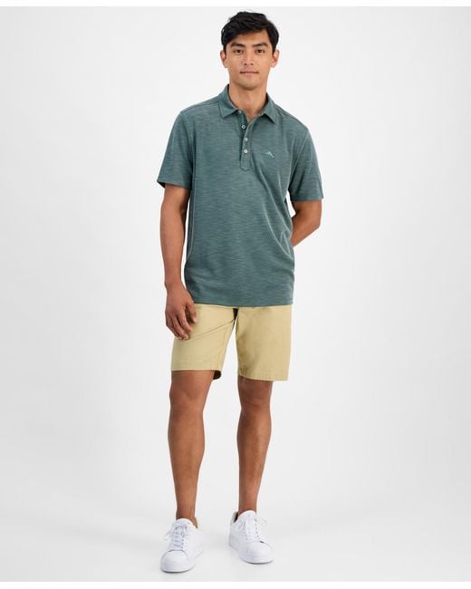 Tommy Bahama Green Golden Sands Short-sleeve Polo Shirt for men