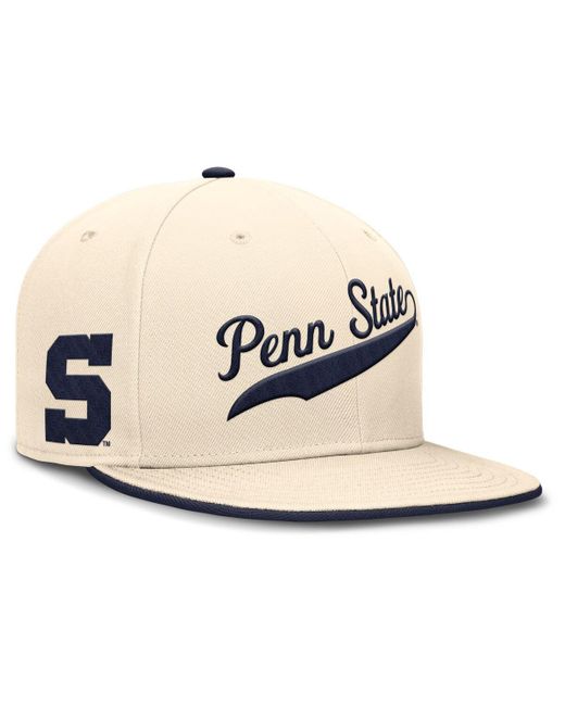 Nike Natural Penn State Nittany Lions Primetime True Performance Fitted Hat for men