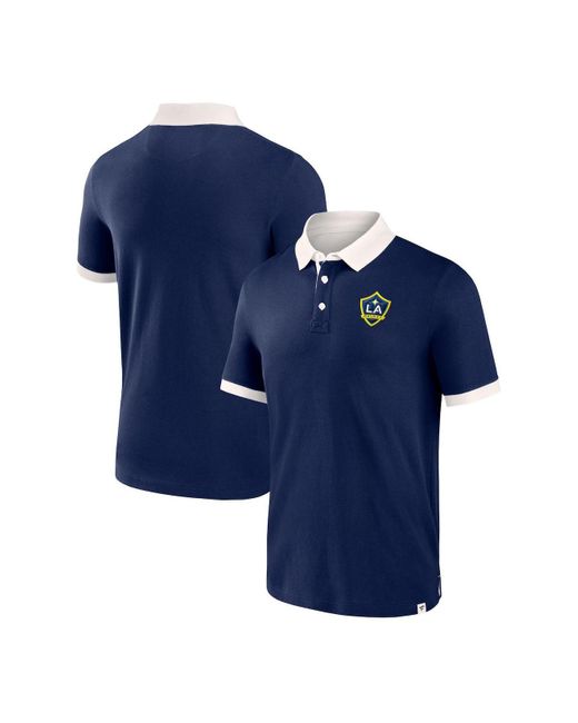 Fanatics Branded Navy La Galaxy Second Period Polo Shirt in Blue for Men Lyst