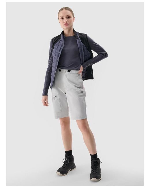 4F Gray Quick-dry Trekking Regular Shorts