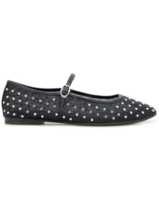 Kenneth Cole Black Jasper Mesh Mary Jane Ballet Flats
