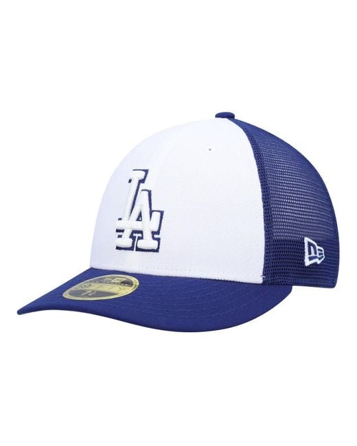 KTZ Royal, White Los Angeles Dodgers 2023 On-field Batting Practice Low ...