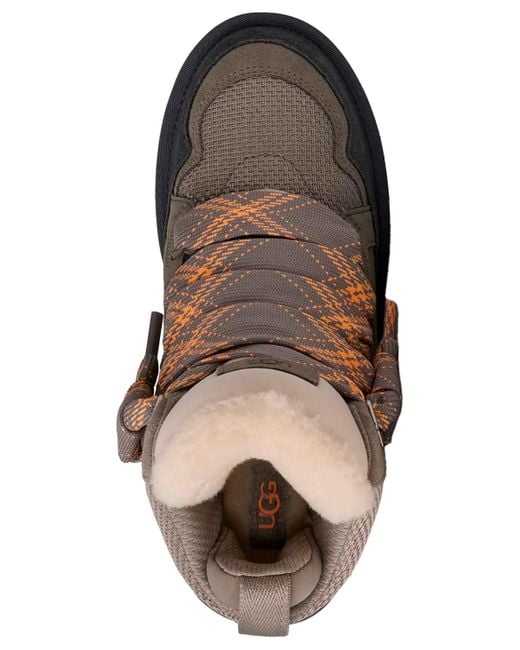 Ugg Brown Highmel Lace-up Cold-weather Hiker Booties