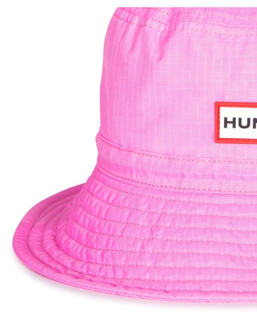 Hunter Pink Nylon Packable Bucket Hat
