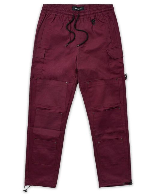 Reason Red Luther Utility Cargo Pants for men