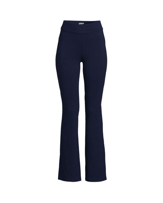 Lands' End Blue Starfish High Rise Flare Pants
