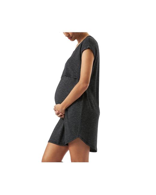 Ripe Maternity Black Maternity Ripe Dreamy Lounge Nursing Dress