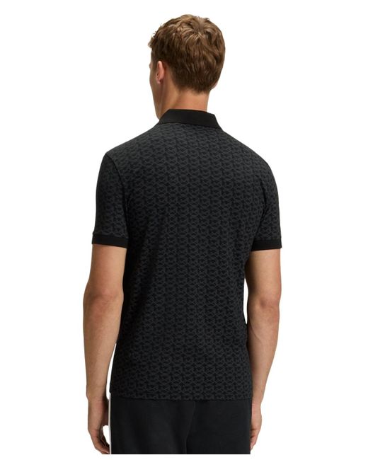 Boss Black Boss By Stretch Cotton Printed Paddy Polo Shirt for men