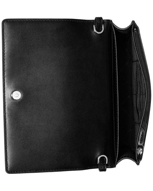 Michael Kors Black Michael Jet Set Small Calf Hair Flap Chain Crossbody