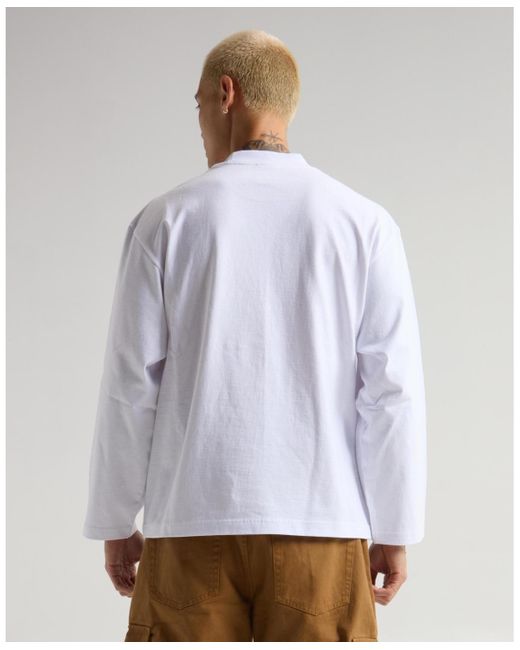 SHAKA WEAR White Oversize Longsleeve for men