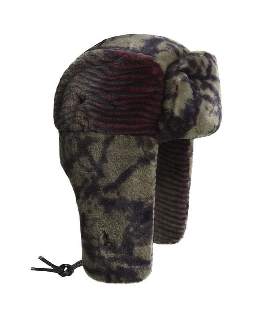Kangol Black Wild Fur Trapper for men