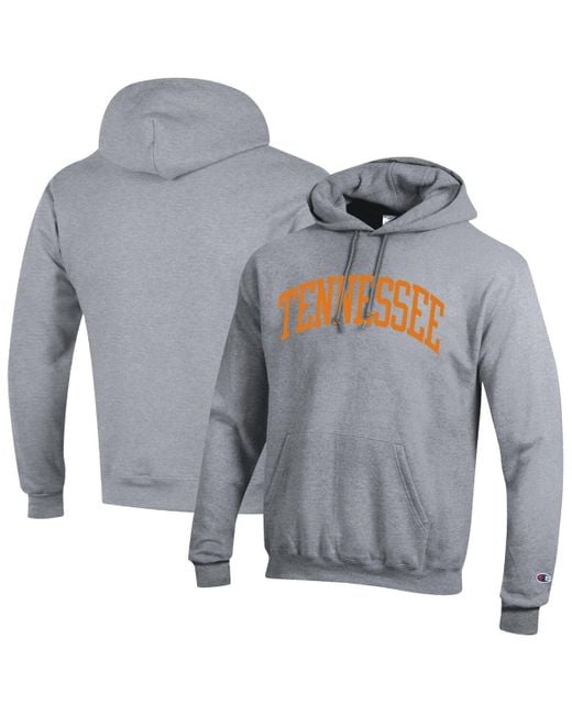 Champion Gray Tennessee Volunteers Basic Arch Fleece Pullover Hoodie for men