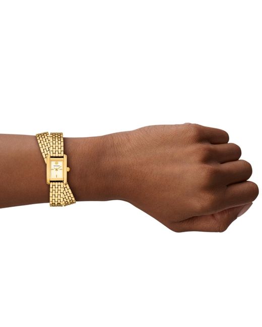 Tory Burch Metallic The Eleanor Mini Quartz Two-hand Stainless Steel