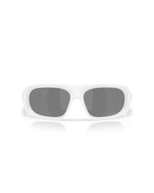 Oakley White Rectangle Sunglasses