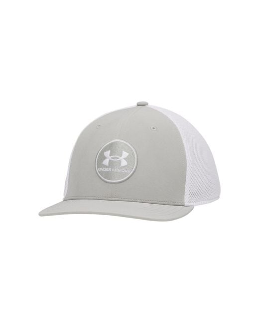 Under Armour White Patterned Logo Drive Hat for men