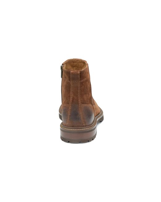Johnston & Murphy Brown Barrett Zip Boots for men