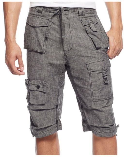 Sean John Shorts Classic Flight Cargo Shorts in Black for Men Lyst