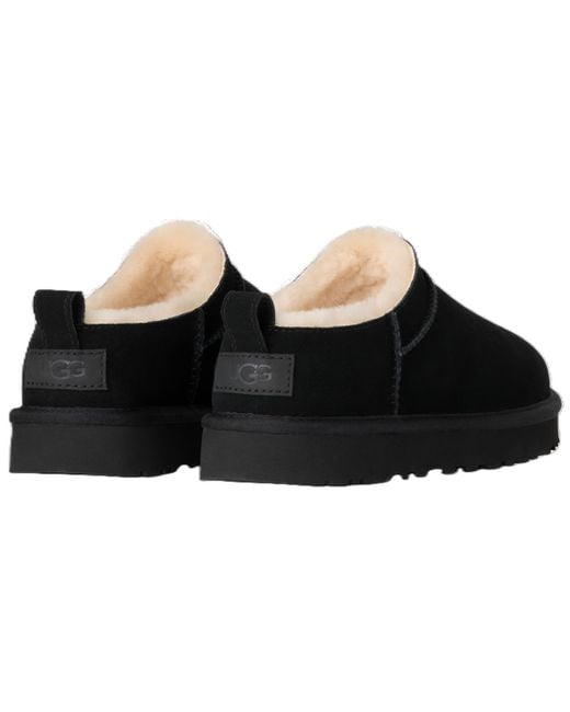Ugg Black Classic Micro Pull Tab Booties