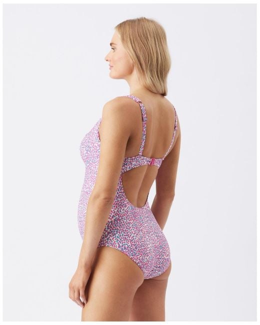 Ripe Maternity Purple Maternity Ripe Skipper Tie Front One Piece