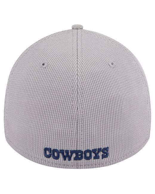 KTZ Gray Dallas Cowboys Active 39thirty Flex Hat for men