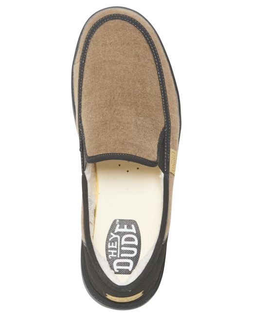 Hey Dude Men's Wally Washed Moccasin, Lead Hey Dudes Womens