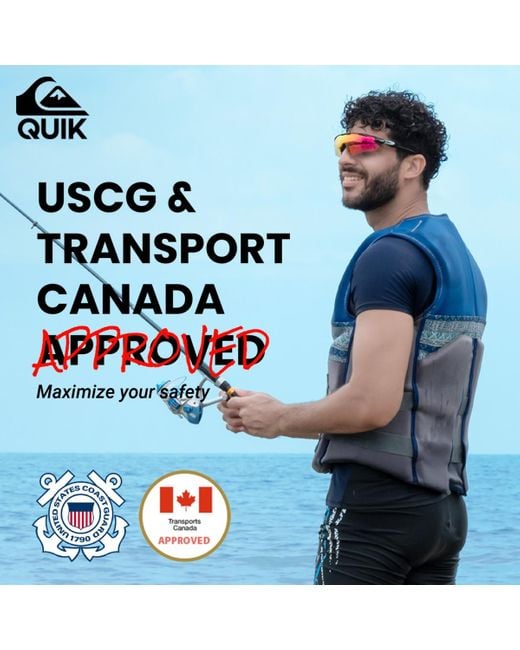 Quiksilver Blue Life Vest for men